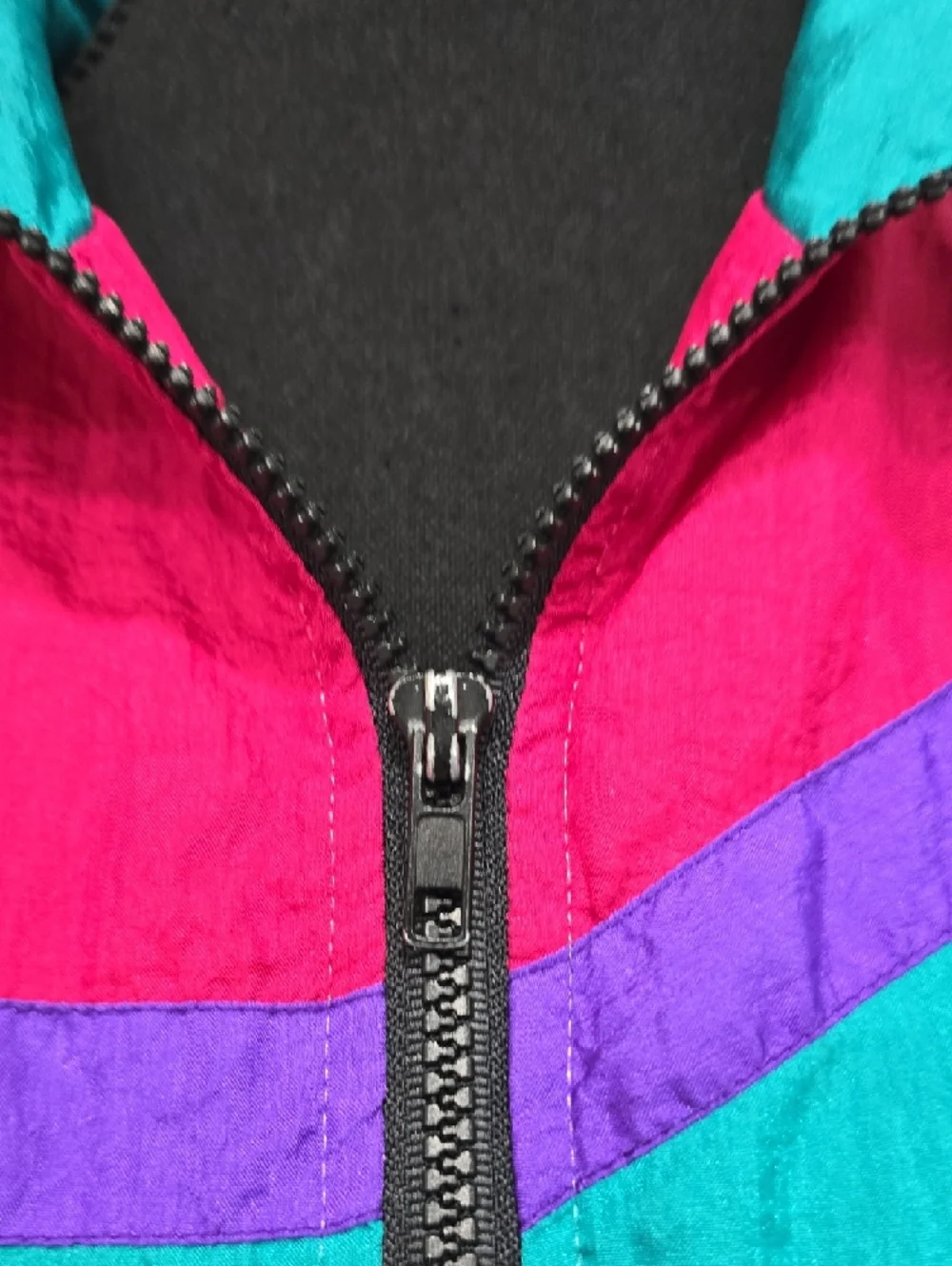 Slade 80s Colorblock Windbreaker Jacket - VINTAGE - SMALL